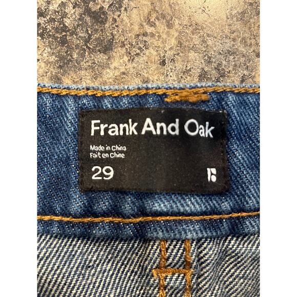 Frank and Oak Size 29 Blue Denim Cut Off Jean Shorts - Picture 4 of 7